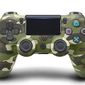Wireless Controller Green Camouflage for PS4 - Video Game Precision Control Gamepad Joystick for Playstation 4/Pro/Slim