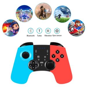 Wireless Controller for Nintendo Switch,Remote Pro Controller Gamepad Joystick for Nintendo Switch Console, Supports Gyro Axis, Turbo and Dual Vibration [Update Version]